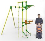 Качели (каркас) с турником и брусьями Leco-IT Outdoor Plus гп050564