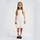 Платье для девочки сетка KAFTAN, размер 38 (146-152 см), белый