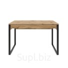 Стол письменный «Лофт» DQ MADRID М – 1, 1200×600×769 мм, цвет чёрный/цвет дуб табачный