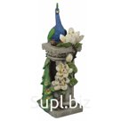 GANF-08  Садовый фонтан GREEN APPLE GANF-08 декоративный уличный светодиодный с подсветкой Павлин 81 см