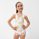 Купальник детский KAFTAN «Утки», рост 110-116 см, белый