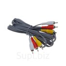 Кабель аудио/видео Smartbuy KA233, 3xRCA(m)-3xRCA(m), 3 м, серый