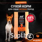 Dry feed for dogs of small breeds Buddy Dinner Super -class Orange Line, hypoallergenic full -line without additives 100% natural composition with turkey 3 kg