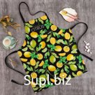 Фартук кухонный "Лимоны" 70х60 см, 100% хлопок, репс 210 г/м2