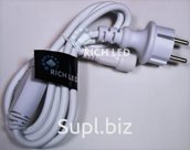 Блок питания для изделий Rich LED с постоянным свечением, 2А, для соединения до 10 шт, белый, RL-220AC/DC-2A-W