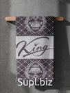 Полотенце махровое Этель King, 70×130 см, 100%, 420 г/м², серое