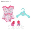 Одежда для куклы BABY born «Пижамка с обувью», с вешалкой