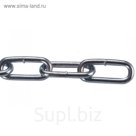 Цепь сварная длиннозвенная, DIN 763, цинк, d=10 мм, 18 м