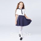 Школьная юбка «Полусолнце», цвет синий, рост 134 см (34)