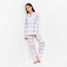 Пижама женская (брюки, жакет) KAFTAN «Клетка», размер 40-42