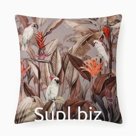 Чехол на подушку Этель "Parrots" 40х40 см, велюр, 100% п/э