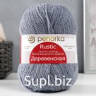Пряжа для вязания спицами, крючком «Пехорский текстиль. Деревенская», 100% шерсть, 250 м/100 г, (59 мышонок)