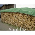 Тент тарпаулин с люверсами зелёный/серебристый 120г/м2 6×8м