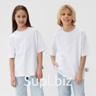 Футболка детская MINAKU:Basic line kids цвет белый, рост 128 см