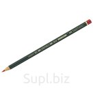 Карандаш Faber-Castell "Document", красный, круглый, заточен.