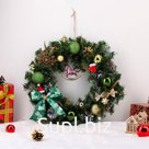 Интерьерный венок новогодний «Рождество», на дверь, ручная работа