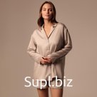Костюм домашний женский (рубашка и шорты) SL HOME р. M, серый