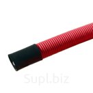 Труба гофр.двустенная ПНД d160 (внутр.d136mm) жесткая с муфтой красная (6м)