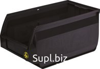 Ящик Napoli 400х230х200 PP, черный антистатичный, арт. 5004 ESD, код: 12773