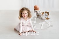 Play furniture for dolls. Unicorn. Shining Crown Collection. Color: snow-white silk Article: 72120_conclusion