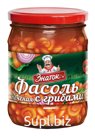 Фасоль печеная с грибами в томатном соусе 480 гр.