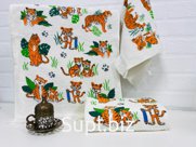 Набор кухонных полотенец (40x60) ТИГРЫ 2 (6шт)