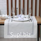 Дорожка на стол Этель со стразами, 50×100 ±5 см, молочная, п/э