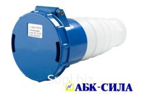 Розетка HT- 233 63А пер. 2Р+РЕ 220В. IP-67