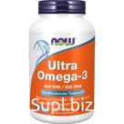 БАД «Now foods» Ultra Omega-3, 180 капсул