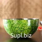 Миска из нержавеющей стали «Малахит», d=23 см, цвет зелёный