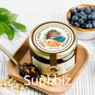 Мёд с кедровым орехом и черникой 220 мл/ 250 г. Артикул 110207