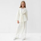 Комплект для девочки (жакет и брюки) MINAKU: PartyDress, цвет молочный, рост 158 см