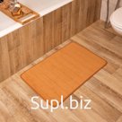 Коврик для ванной «Этель» Basic, 50×80 см, светло-коричневый