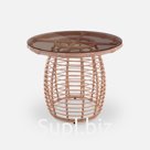 Стол Lotus D930 СТ обеденный (с упаковкой) Ирбис, RAL 1019, CT.Бронза