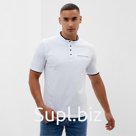 Футболка поло мужская MINAKU REGULAR FIT: белая, р-р 44