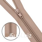 Молния витая т5 1 замок 50см (128 бежевый), 10 шт