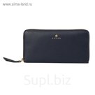 Кошелёк Cross Monaco Navy, кожа наппа, гладкая, цвет тёмно-синий, 19,5×10,2×2 см