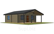 Дом 8000x9500 из профилированного бруса 150х150