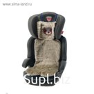 Накидка «АВТОНЯША» для детского автокресла, Мишка, серая
