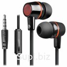 Наушники с микрофоном (гарнитура) вкладыши DEFENDER Pulse 428, проводные, 1,2 м, вкладыши, черные