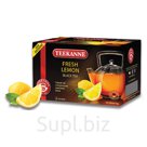 Чай TEEKANNE (Тиканне) «Fresh Lemon», черный, лимон, 20 пакетиков по 2 г, Германия