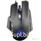 Delux Мышь  &quot;M-515BU&quot; , опт., 1000 1500 2000 3000 4000 DPI , USB, 5кн+скролл , черная, с подсветкой
