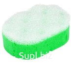 Губка для тела банная массажная овальная "Удовольствие" 165*100*50.