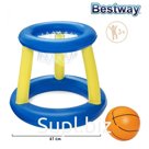 Набор для игр на воде «Баскетбол», d=61 см, корзина, мяч, от 3 лет, 52418 Bestway