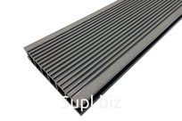 Террасная доска Deckron (Декрон) Classic, производство Россия, 153*28*4000мм, серый, П7