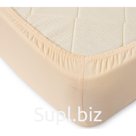 Простыня на резинке, размер 60х120х20 см, цвет крем