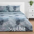 Постельное бельё евро «Этель» Areca palm, поплин