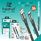 Кабель для телефона FaizFull FR66 type-C (1м 5A, OD6.0) толстый мягкий силикон