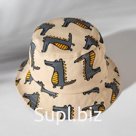 Панама детская MINAKU «Крокодилы», цвет бежевый, р-р 52-54