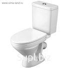 Унитаз-компакт Santek «Лига» косой выпуск, двухрежимная арматура «ИнкоЭр», сиденье дюропласт